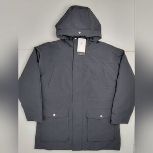 Nike Air Jordan Down Parka Winter Coat Black FB5085-010 Womens Size Small NEW